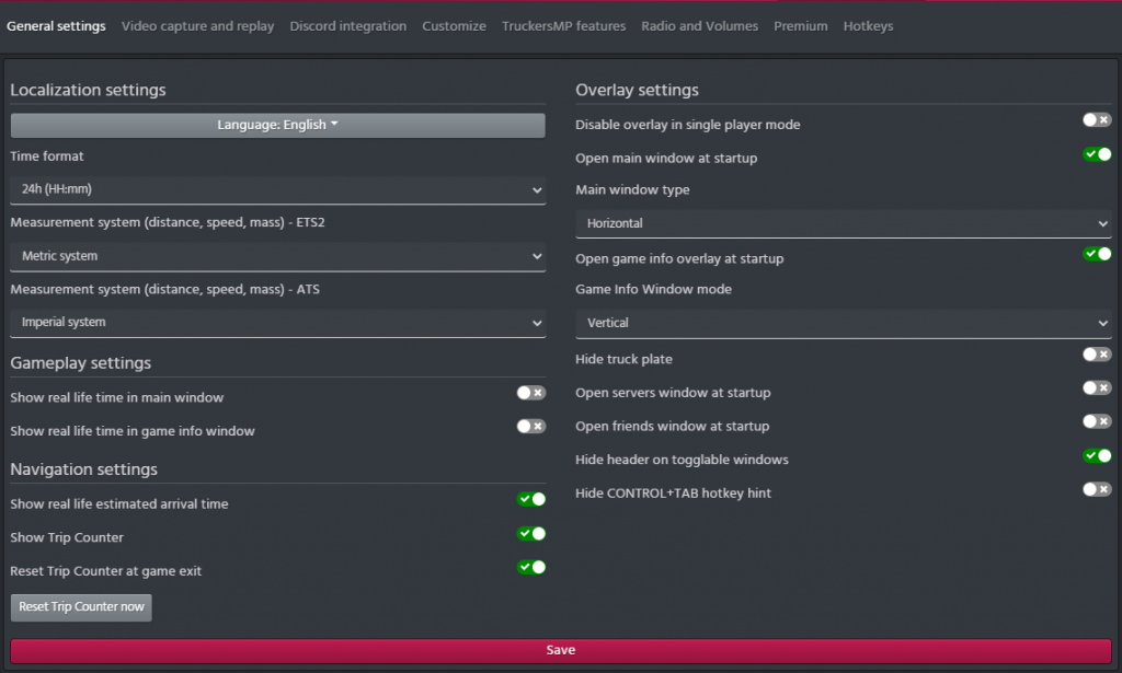Overlay update: bugfixes and UI change - Trucky - The Virtual Trucker ...